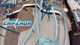 Emperor 4K Front Seat POV  SeaWorld San Diego [upl. by Abshier]