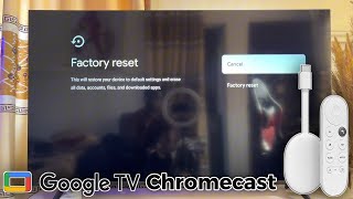 How to Reset Chromecast with Google TV Back to Factory Default Settings [upl. by Ecirtal]