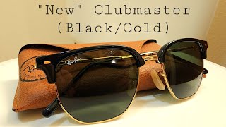 RayBan RB 4416 New Clubmaster Black on Gold Unboxing and Comparison [upl. by Jaynell515]