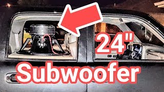 NOW PLAYING 24quot Subwoofer Car Audio Demo [upl. by Tigdirb]