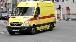 Brandweer Asse  Ziekenwagen 1  Asse Fire Department ambulance responding code 3 [upl. by Natelson]