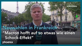 Thomas Walde ZDFKorrespondent zur Auflösung der Nationalversammlung in Frankreich  100624 [upl. by Lubow]