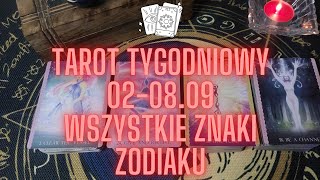 TAROT TYGODNIOWY 📆 020809 WSZYSTKIE ZNAKI ZODIAKU 🧿 tarot znakizodiaku [upl. by Navis]