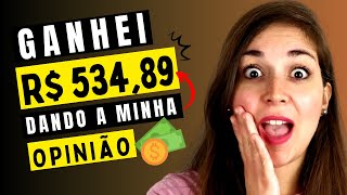 Como ganhei R 53489 respondendo pesquisas remuneradas Renda extra online Attapoll [upl. by Barbaraanne]