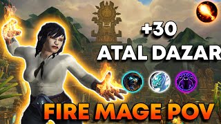 AtalDazar 30  Fire Mage  Tyrannical  Dragonflight 1020 [upl. by Aicen]