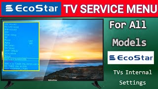 Ecostar LCD TV Service Menu  How To Access Ecostar TV Service Menu  EcoStar LCD TV Service [upl. by Maeve]