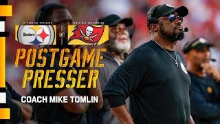 Coach Mike Tomlin Postgame Press Conference Preseason Week 1 at Buccaneers  Pittsburgh Steelers [upl. by Hamlin]