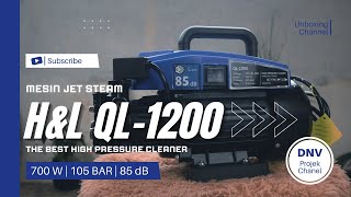 JET STEAM HIGH PRESSURE CLEANER HampL QL1200  BONGKAR SPECIAL 4 [upl. by Wernher707]