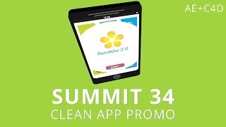 Summit 34  Clean App Promo  After Effects [upl. by Ibrik828]