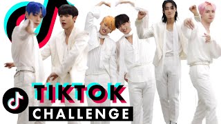 BYE BYE BYE Kpop Group WEi Takes On The Cosmopolitan TikTok Challenge Challenge [upl. by Ahsilat]