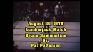 Boston Garden 81879 Bruno Sammartino vs Pat Patterson NA Title Lumberjack Match [upl. by Akimak]