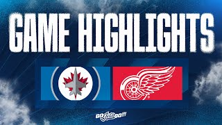 Detroit Red Wings vs Winnipeg Jets  Game Highlights [upl. by Anekahs397]