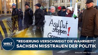 DEUTSCHLAND quotRegierung verschweigt die Wahrheit Überfremdungquot Sachsen misstrauen der Politik [upl. by Namqul328]