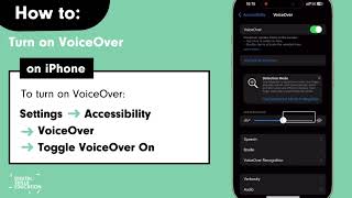 How to turn on VoiceOver on iPhone iOS [upl. by Aliak]