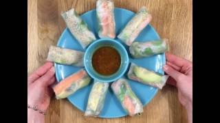 Rouleaux de printemps à lavocat et leur sauce cacahuète 🌯🍴😎  Recette [upl. by Stormy992]