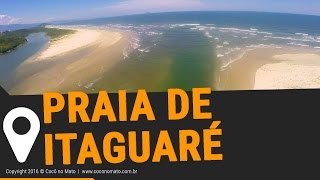 Praia de Itaguaré em Bertioga SP Drone  HD [upl. by Ezechiel]