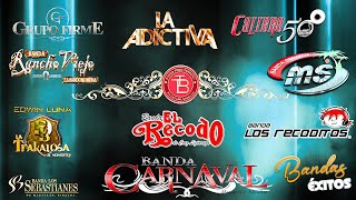 Banda MS La Adictiva Carin Leon Banda El Limón Banda El Recodo 🔥 Música Banda Romántica de Amor [upl. by Aznofla]