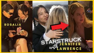 Jisoo unexpected celebrity interactions at Paris Fashion Week [upl. by Anaujait396]