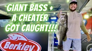 Bass Fishing Tournament Angler Caught Cheating Guy Catches Giant Bas and Wins a New Boat [upl. by Dwain326]