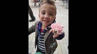 Flowers For Smiles Grant with Dwarfism age 7 [upl. by Ahsenahs]