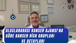 Uluslarası Kanser Ajansına Göre Kanser Risk Grupları [upl. by Cirred274]