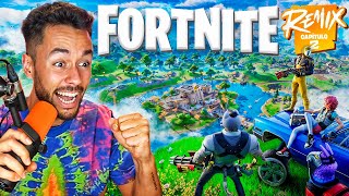 REACCIONANDO A FORTNITE CAPÍTULO 2 REMIX  TheGrefg [upl. by Adnilem]