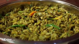 লাউয়ের খোসা ভাজি ॥ How to Cook BottleGourd Skin  R 69 [upl. by Annaohj]