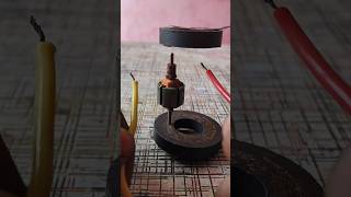 DC motor with magnet 🧲 unique experiment experiment dcmotor electricmotor Theno1experiment [upl. by Anaiv944]