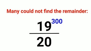 1930020 Many could not find the remainder Remainder tricks  SOLVED in 10 secs FLAT [upl. by Allix]