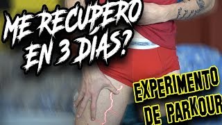 ¿Podré curarme un TIRÓN en la PIERNA en 3 días Experimento de PARKOUR y la importancia de ESTIRAR [upl. by Oiril799]