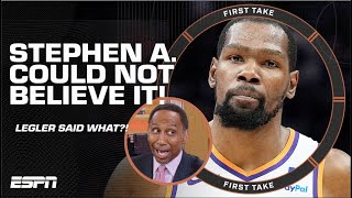 Stephen A WAS SHOCKED to hear this Kevin Durant amp Luka Doncic HOT TAKE 🔥  First Take [upl. by Liliane590]