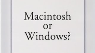 Macintosh or Windows  Spring 1996  Apple VHS Archive [upl. by Aisercal]