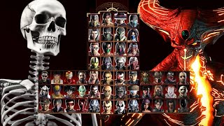 Mortal Kombat 9  SKELETON amp SHINNOK MKX  Expert Tag Ladder  Gameplay 1080p  60ᶠᵖˢ ✔ [upl. by Lauritz]