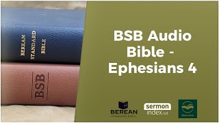 Berean Standard Bible BSB Audio Bible  Ephesians 4 [upl. by Aranat]