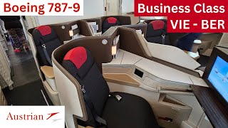 EN  BRANDNEW Austrian Airlines Boeing 7879 Business Class Tripreport [upl. by Sauls]