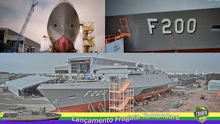 Lançamento da Fragata Tamandaré  Marinha do Brasil ThyssenKrupp EMBRAER Atech CS Águas Azuis BR [upl. by Nonnaer]