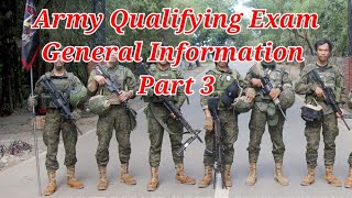 Army Qualifying Exam General Information part 3 [upl. by Yblocaj]