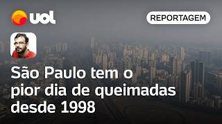 Fogo em SP Estado tem mais de um foco de queimada por minuto e bate recorde em 26 anos [upl. by Aman]