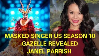 Masked Singer Usa Season 10  Gazelle Revealed  Janel Parrish [upl. by Auhs]