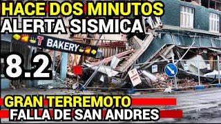 GRAN TERREMOTO EN LA FALLA DE SAN ANDRES 82 ADVIERTE LA USGS Y LA ALERTA SISMICA [upl. by Terrej]