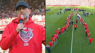 🔴 Jurgen Klopp Emotional Farewell at Liverpool 😢😢  Klopp Goodbye Speech to Fans  Guard of Honour [upl. by Iam620]