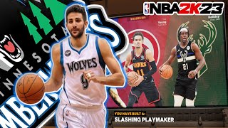 NBA 2K23 BEST PRIME RICKY RUBIO BUILD [upl. by Nirihs]