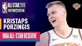 Kristaps Porzingis AllStar Reserve  Best Highlights 20172018 [upl. by Arliene987]