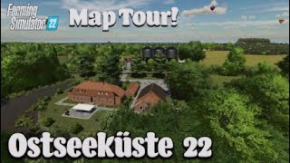 “OSTSEEKUSTE 22” BALTIC COAST FS22 MAP TOUR  NEW MOD MAP  Farming Simulator 22 Review PS5 [upl. by Carlina]