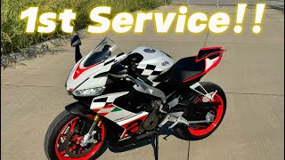 2024 Aprilia RS 660 Extrema 1st Service [upl. by Teodoro]