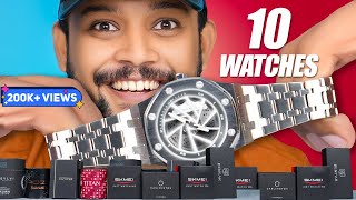 10 Best Budget Watch for College 🔥 Men Watch Haul Review 2024  Casio Sylvi Skmei  One Chance [upl. by Tneciv]