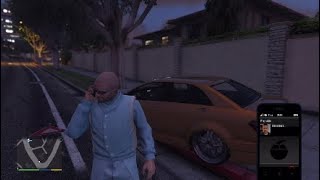 GTA5  What Happens If Michael Calls Franklin After Finishing There Hangout [upl. by Emyam]