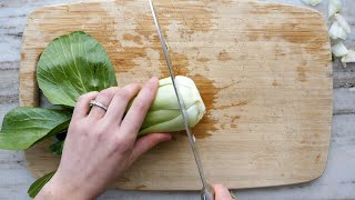 How to Cut Bok Choy [upl. by Arimlede]