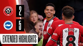 Sheffield United 25 Brighton amp Hove Albion  Extended FA Cup highlights [upl. by Aisayn]