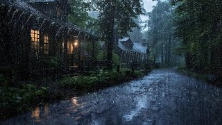 Rain Sounds for Sleep  24 Hours of Relaxation with Rooftop Thunder and Rain Sounds at Night [upl. by Navoj]